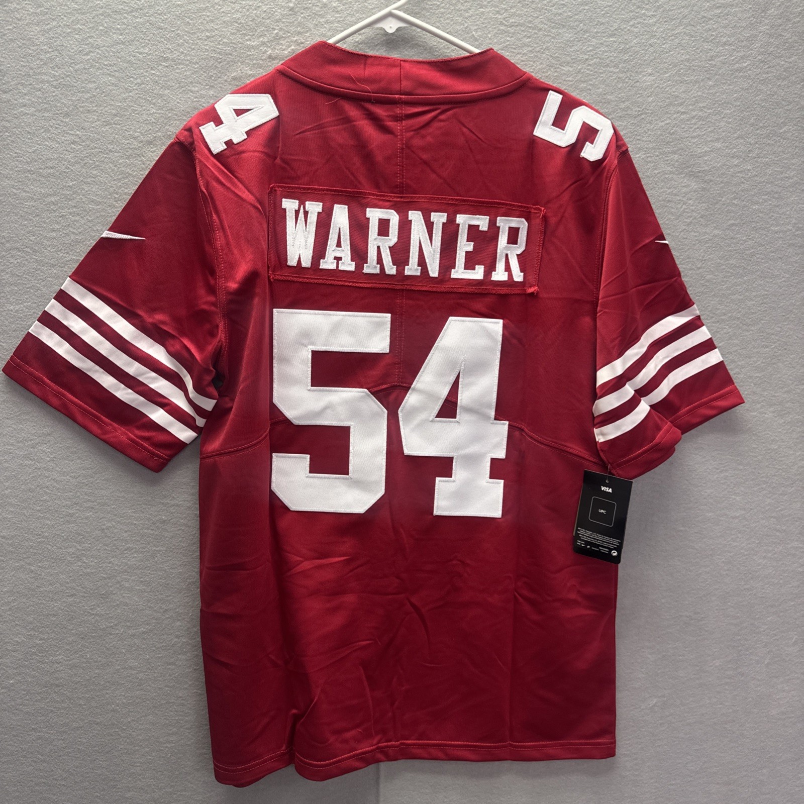 Nike NFL San Francisco 49ers Fred Warner #54 Red White Football Jersey Pick Size