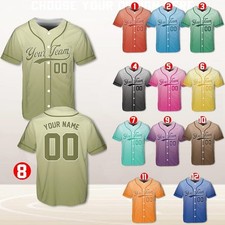 Custom Baseball Jersey, Personalized Team Name Number, Fans Players Shirt
