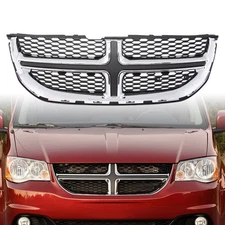 New Front Bumper Upper Grille For 2011-2020 Dodge Grand Caravan Chrome CH1200342