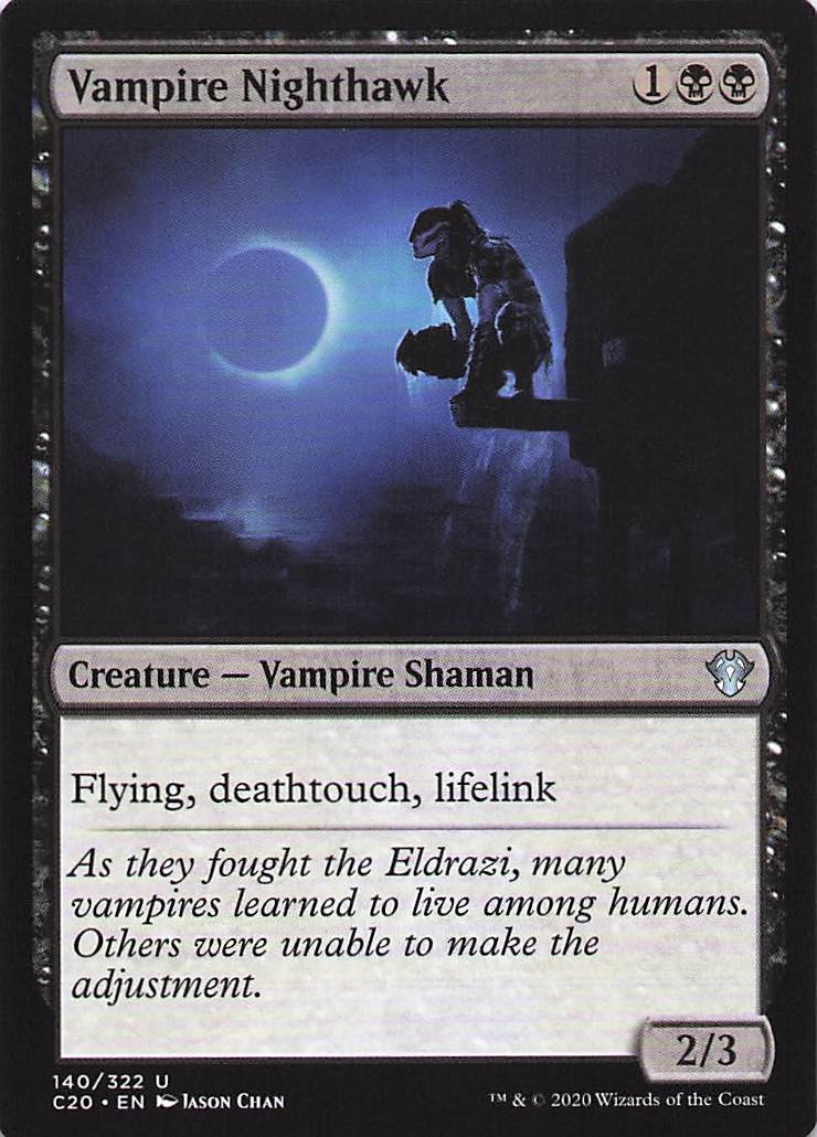 Vampire Nighthawk 140 Uncommon Commander 2020 Magic: The Gathering Near Mint