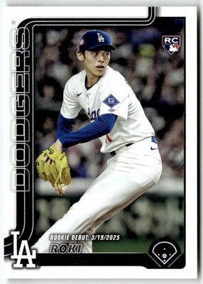 2025 Topps Update Series MLB No. US199 Roki Sasaki Rookie