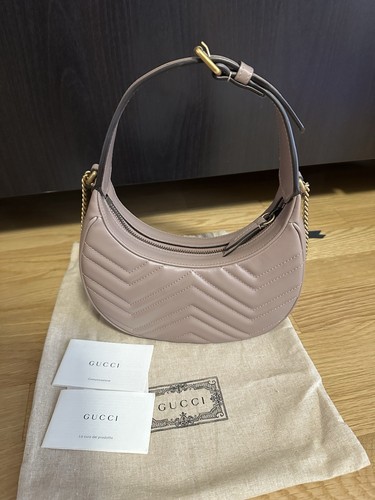 💯%Authentic!Brand New!Gucci GG MARMONT MINI SHOULDER Crossbody BAG in Dusty... - Picture 6 of 12