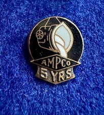 Vintage Ampco Safety Tools ~ 5 Years Service Employee Lapel Pin