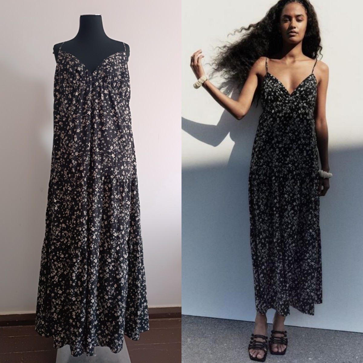 H&M Sundress Dress Collection 2025 Size L /175/104 cm with Lining H&M Sundress Dress Collection 2025 Size L /175/104 cm with Lining