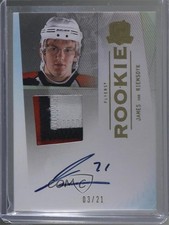 2009-10 The Cup Rookie Gold Rainbow 3/21 James van Riemsdyk #179 Patch Auto 2l2
