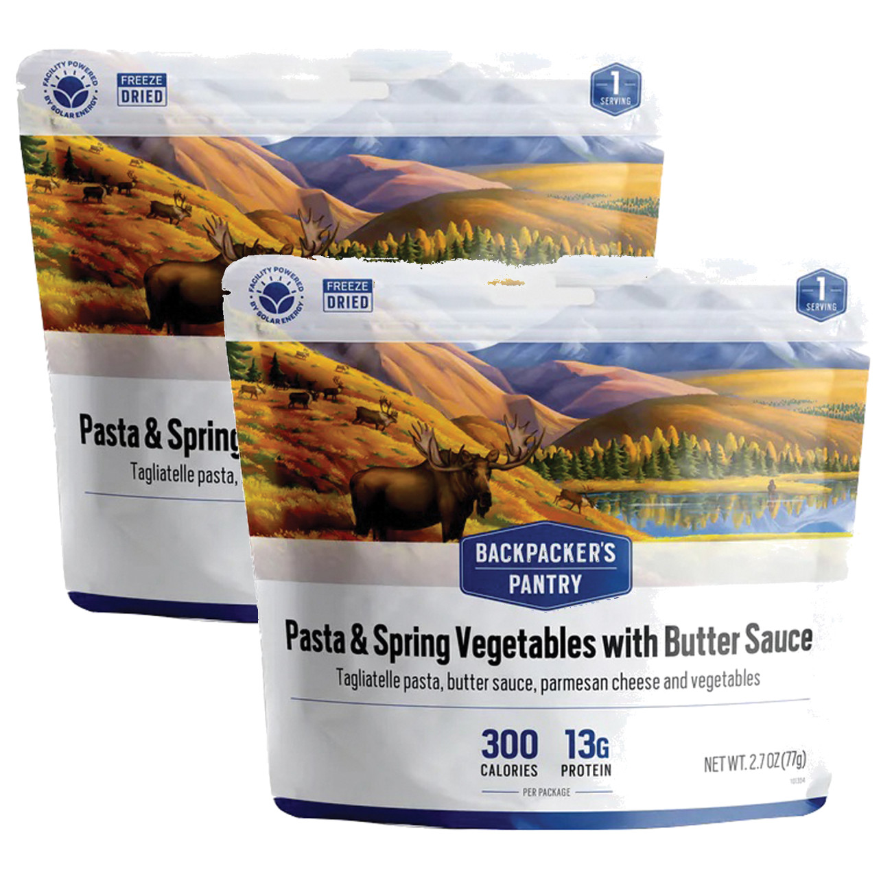 Упаковка из 2 макаронных изделий Backpackers Pantry Pasta Primavera - 1 порция