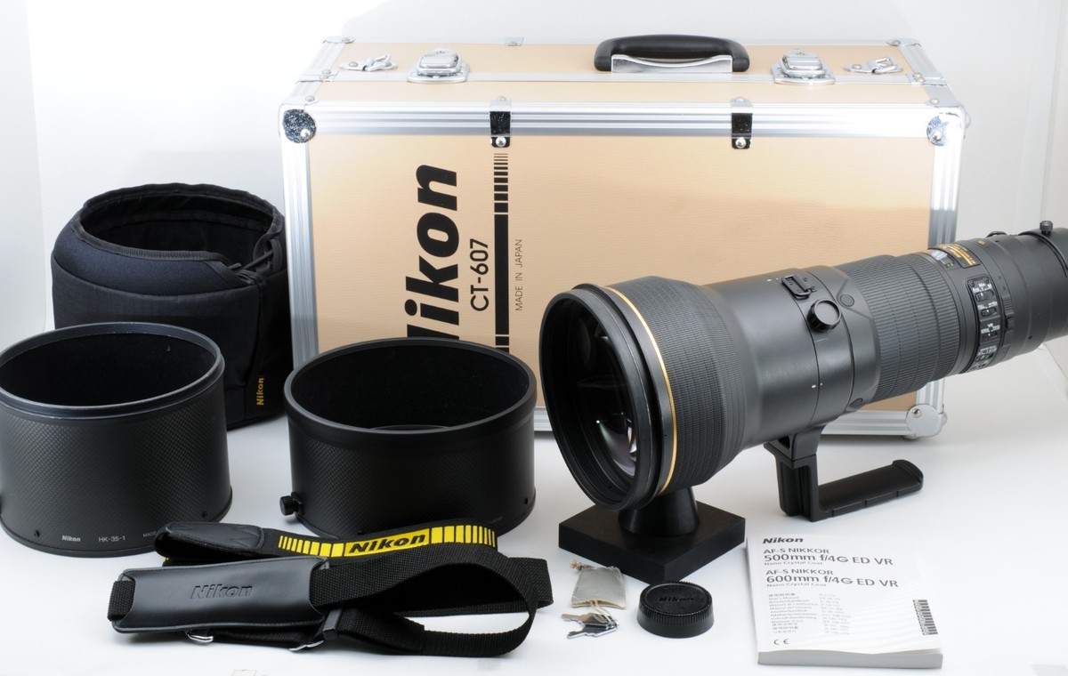 Near Mint] Nikon AF-S NIKKOR 600mm f/4 G ED VR Lens w/Case CT-607