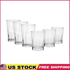 12 Piece Clear Crossplains Drinkware Set Beer Juice & Cocktails Glasses New