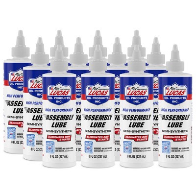 Lucas Oil 10153, Set of 12 Assembly Lubricant 8 oz Bottle High Performance