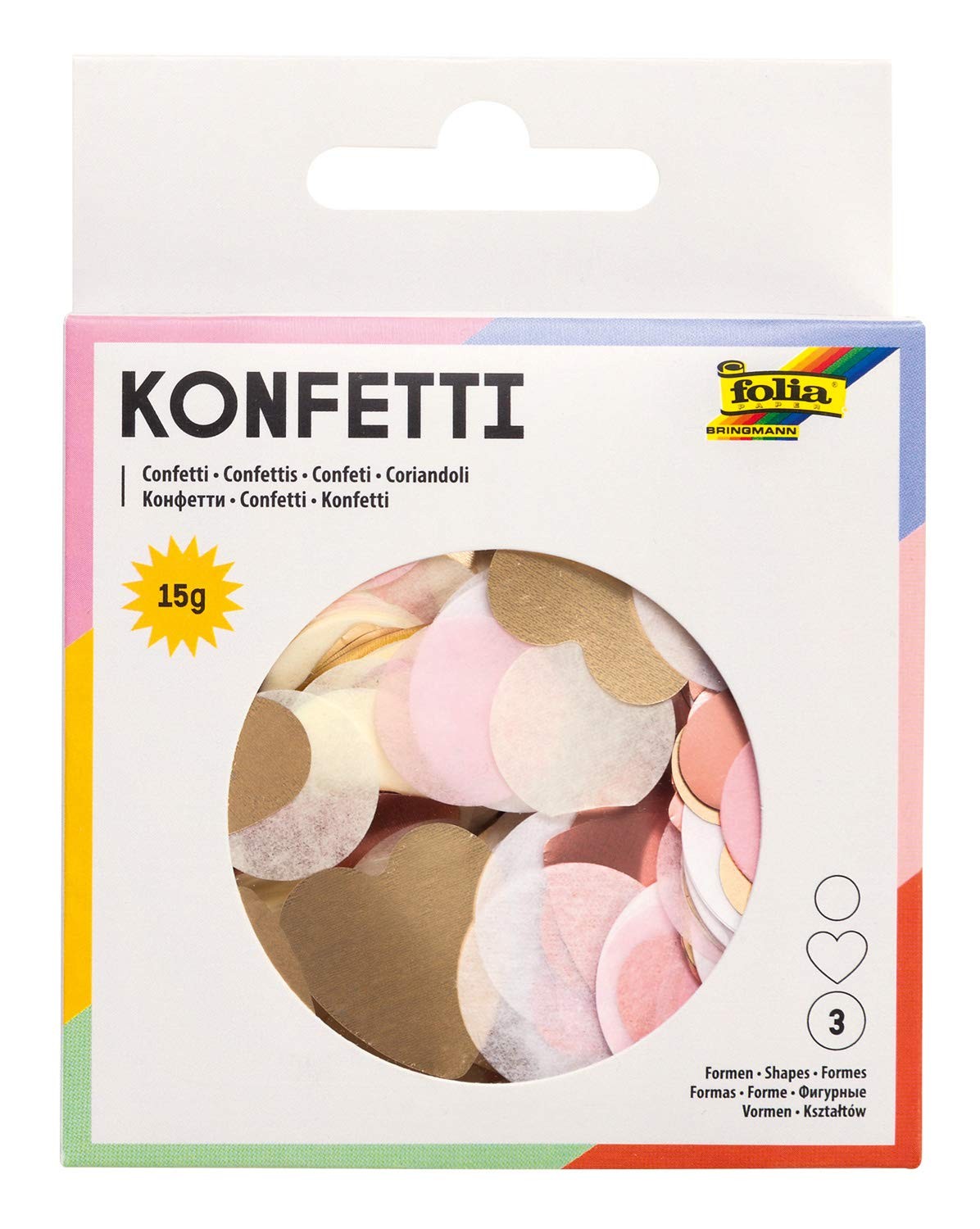 Конфетти Love 15 г разных цветов Идеально подходит для праздничного оформления 2790₽