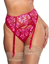 S - 10 Pour Moi Roxie Suspender Adjustable Floral Lingerie Accessories 22507