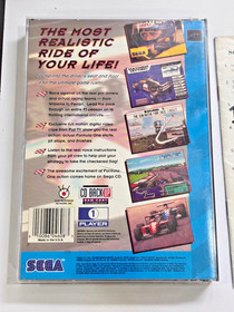 Formula One World Championship: Beyond the Limit (Sega CD, 1994) Partial Case!
