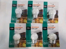 SYLVANIA 19421 - 7.5S/CW/BL 120V, 7.5W Medium Base, White, 6 BULBS