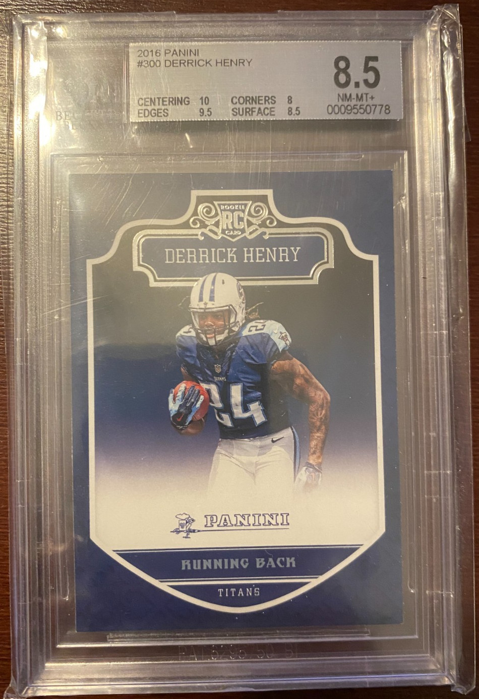 Derrick Henry 2016 Panini #300 (RC) BGS 8.5