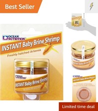 0.7oz Instant Baby Brine Shrimp in Saline - Perfect for Fish Fry  Jellyfish