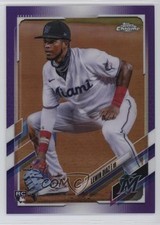2021 Topps Chrome Purple Refractor 72/299 Lewin Diaz #83 09wc