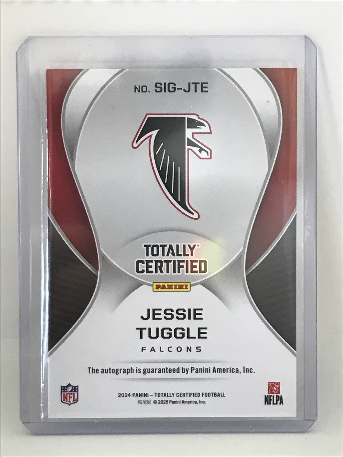 2024 TOTALLY CERTIFIED FOOTBALL  Jessie Tuggle  AUTO  FALCONS