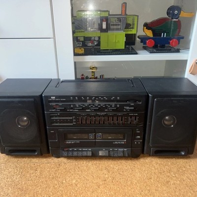 Ice Srr 2479 Ghettoblaster Kassettenrekorder Vintage 90er abnehmbare Lautspreche
