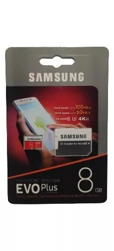 Samsung 8 GB Tarjeta Micro SD SDHC SDXC Tarjeta de Memoria TF Clase 10 Adaptador SD Stock en el Reino Unido - Imagen 1 de 1