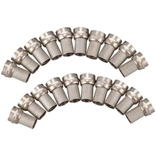 2X(20Pcs CCTV RG6 F-Type -On Coax Coaxial Cable  Connector Male L6M6)4277