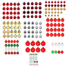 IKEA VINTERFINT Christmas Tree Ornaments Baubles Set Red Gold Silver Glass 20-32