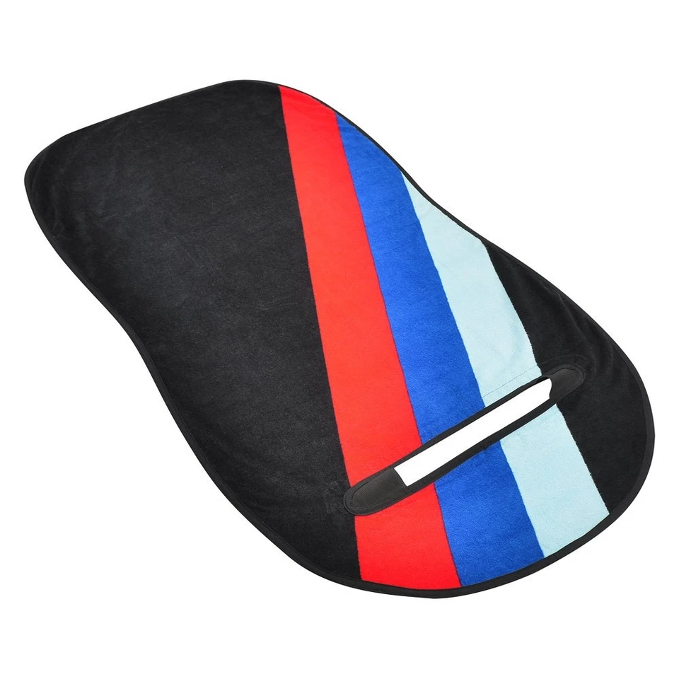 Seat Armour SA100STRIPE Black Towel Seat Cover w Three Stripe Logo Foto 3 de 4