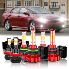 For Toyota Corolla 2009-2013 6pcs Led Headlights Bulbs High Low Fog Lights For Toyota Corolla 2009-2013 6pcs Led Headlights Bulbs High Low Fog Lights