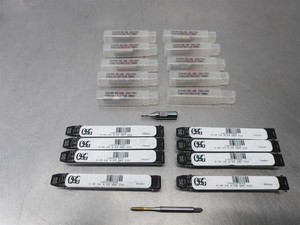 Lot Of 18 NEW! Assorted HSS (10)5/64" Endmill (8)4-48 H4 Tap -Various (As Shown)