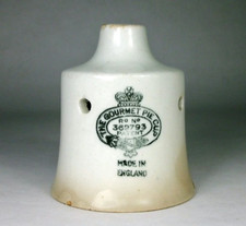 Rare Early Edwardian Ironstone "The Gourmet Pie Cup" Pie Vent
