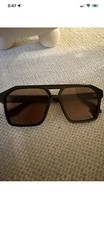 QUAY "SOUNDCHECK" MODERN VINTAGE AVIATOR POLARIZED SUNGLASSES SKU 75489