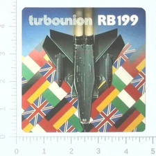 Vintage Turbo-Union RB199 British Aerospace EAP Advertising Sticker Decal