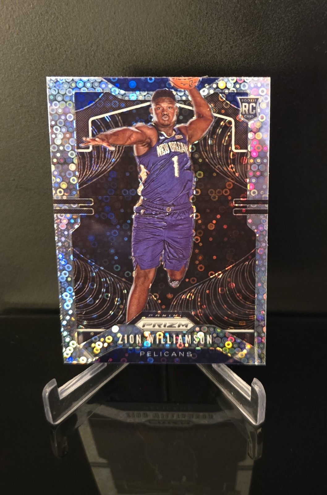 ZION WILLIAMSON RC 🔥 SP 2019-20 Panini Prizm Disco Fast Break Rookie #248