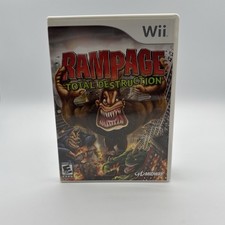 Rampage: Total Destruction (Nintendo Wii, 2006) Complete w/ Manual - Tested