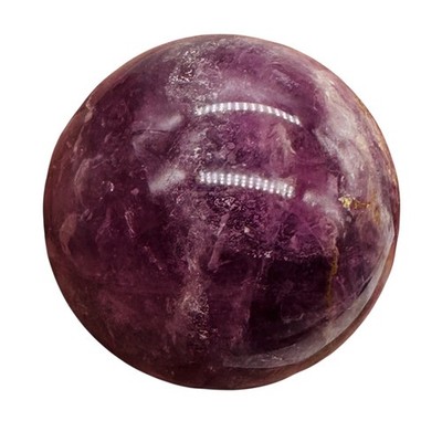 Lepidolite Purple Mica 134g Sphere | 1 3/4 in | Purple, White | 1 Specimen |