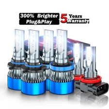 For Honda Pilot 2006-2018 Combo 6x LED Headlight High Low + Fog Light Bulbs Kit