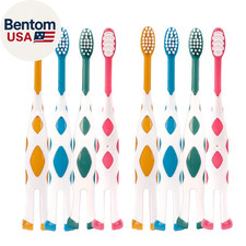 8 Packs Kids Toothbrush, Extra Soft Lovely Deer Toddler Toothbrush for Kids 2-8