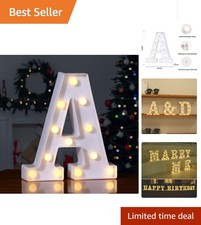 Waterproof Color-Changing LED Light Up Letters - Perfect for Weddings  Parties