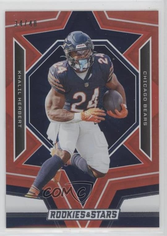 2023 Panini Rookies & Stars Red & Blue 34/40 Khalil Herbert #16 12s2