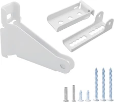 Heavy-Duty Storm Door Closer Bracket Kit – Reinforced White Replacement for Ande