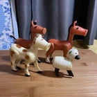 Vintage Fisher-Price Little People Horse Cow Sheep Animal Figures Set