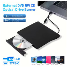 USB 3.0 Type-C External DVD Burner Optical Drive RW CD DVD-ROM Writer