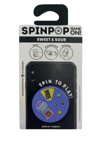 SpinPop Game On! What’s Your Spice Level & Sweet & Sour 2 Pop Phone Holders Game - Photo 3 sur 4
