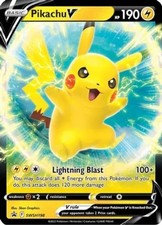 Pikachu V - SWSH198 - SWSH Black Star Promos NM, English Pokemon SWSH Black Star