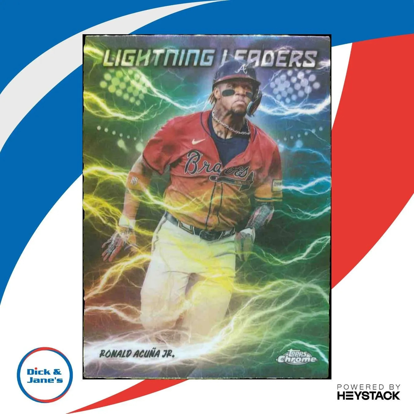 2025 Topps Chrome Ronald Acuna Jr. Lightning Leaders #LL-3 Atlanta Braves