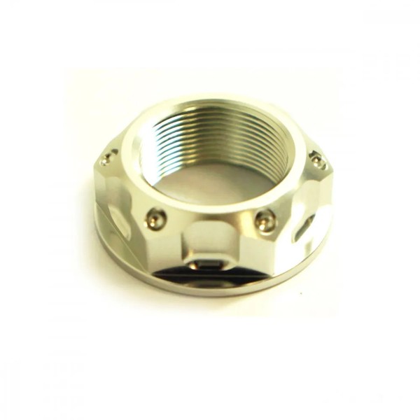 Mutter FüR Lenkkopf M22X1.00Mm Alu Silber FüR Triumph Speed Triple 900 1994-1996-image