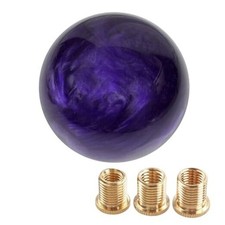 Marble Style Round Ball Shift Knob - Universal Fit for 5  6 Purple Marbled