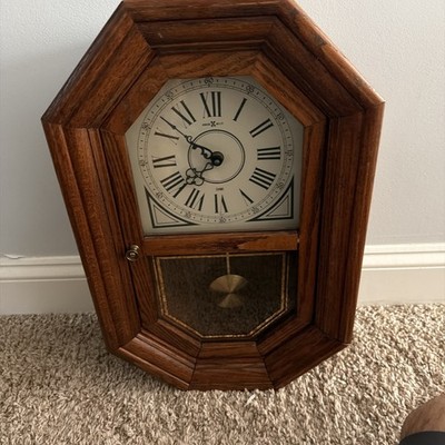 612-475 Howard Miller Chimes Brass Pendulum Wall Clock Work Quartz