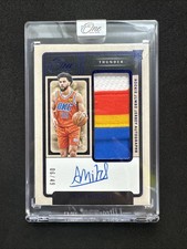 2024-25 Panini One And One Ajay Mitchell Jumbo RC Jersey Patch Auto RPA /49