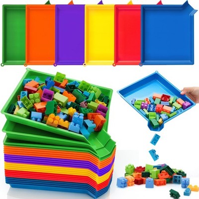 24 Pcs Multicolor Plastic Art Sorting Funnel Trays Quick Sorting Activity Ser...