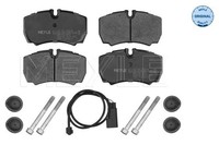 Hinterachse Meyle 025 291 2320/W Bremsbelagsatz, Scheibenbremse FüR Ford